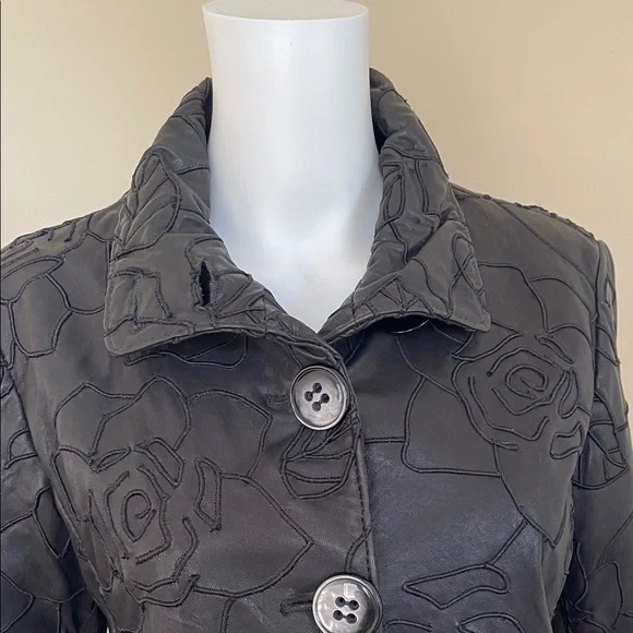 Emporio Armani Black Leather Jacket - Picture 5 of 14